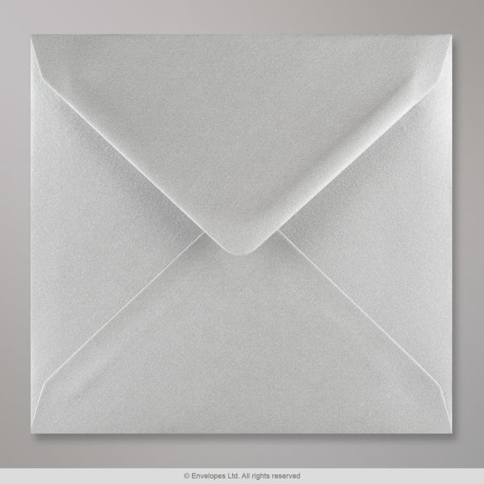 155x155 mm Metallic Silver Envelope
