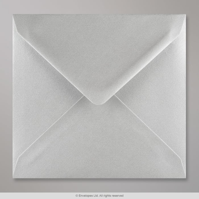 Enveloppe argent métalisée 155x155 mm