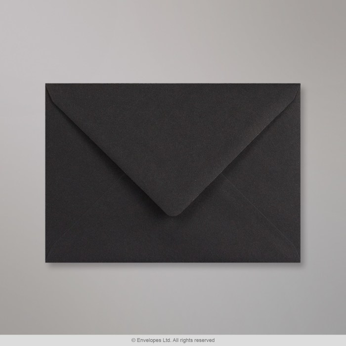 114X162 mm Clariana Zwart Envelop