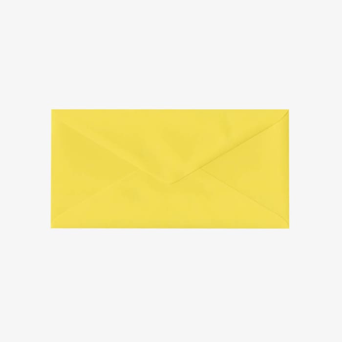 Enveloppe Clariana jaune 110x220 mm (DL)