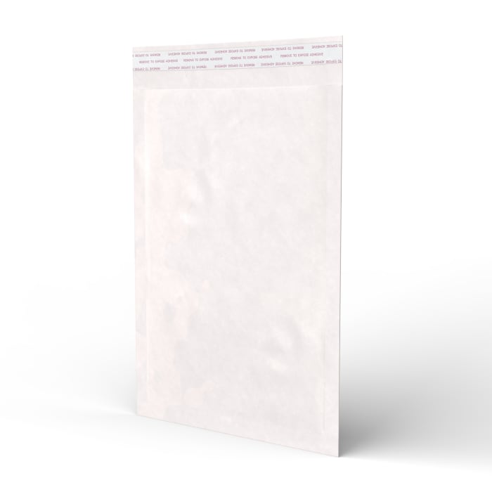 Bolsa acolchada blanca de papel kraft de 340x220 mm 90 gsm