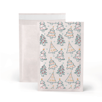 White Padded Bag "Christmas Tree" 215x150mm