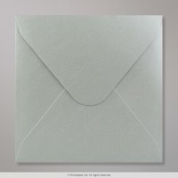 155x155mm Silver Square 120gsm Gummed V Flap Envelopes