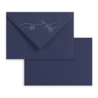 Dark blue wedding envelope - Destiny 162x229 mm (C5)