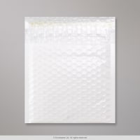 165x165 White Poly Gloss Bubble Bag Peel & Seal