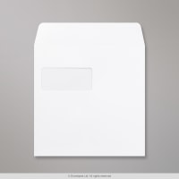 220x220mm White Square Post Marque Lightweight 180gsm Window Peel & Seal Envelopes