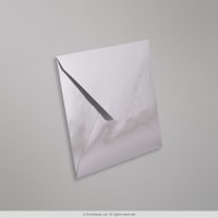 130x130mm Silver Square Mirror Finish Gummed 120gsm Envelopes