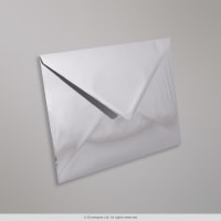 162x229mm C5 Silver Wallet Mirror Finish Gummed 120gsm Envelopes