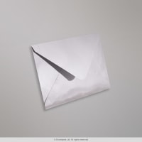 82x113mm C7 Silver Wallet Mirror Finish Gummed 120gsm Envelopes