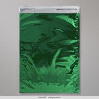 450mmx320mm Green Foil Bags Peel & Seal