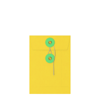 162x114 mm  Yellow and Green String & Washer 180gsm  envelopes