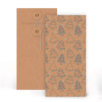 Manilla String & Washer Envelope "Christmas Tree" 220x110 mm (DL)