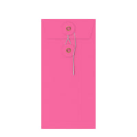 220x110 mm  Pink String & Washer 180gsm envelopes