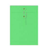 229x162 mm  Green String & Washer 180gsm envelopes