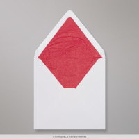 160x160 White Red-lined Wallet Gummed 120gsm Envelopes