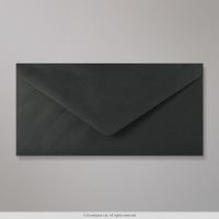 110x220 DL Black White-lined Wallet Gummed 120gsm Envelopes