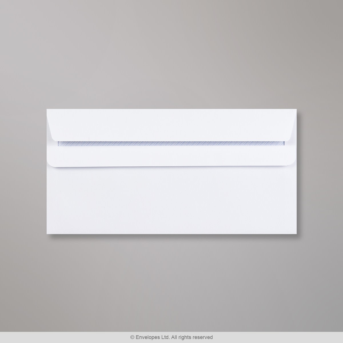 110x220mm DL White Wallet Self-seal 110gsm Security Slits Opaque Envelopes