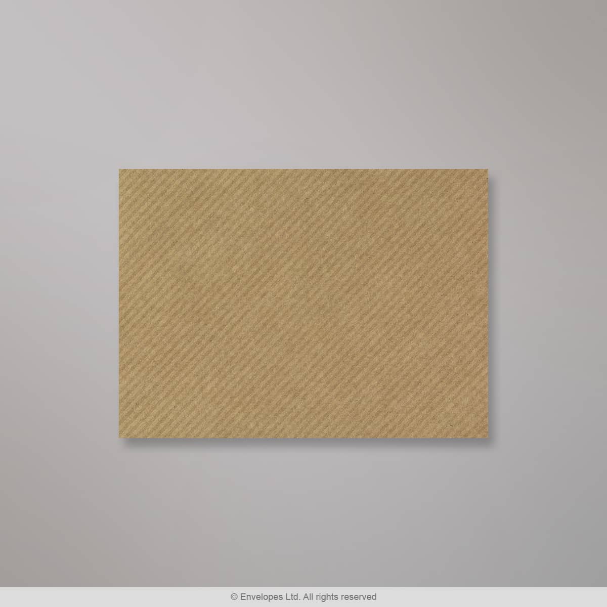 82x113mm C7 Brown Ribbed Wallet Gummed Plain 100gsm Wove Envelopes