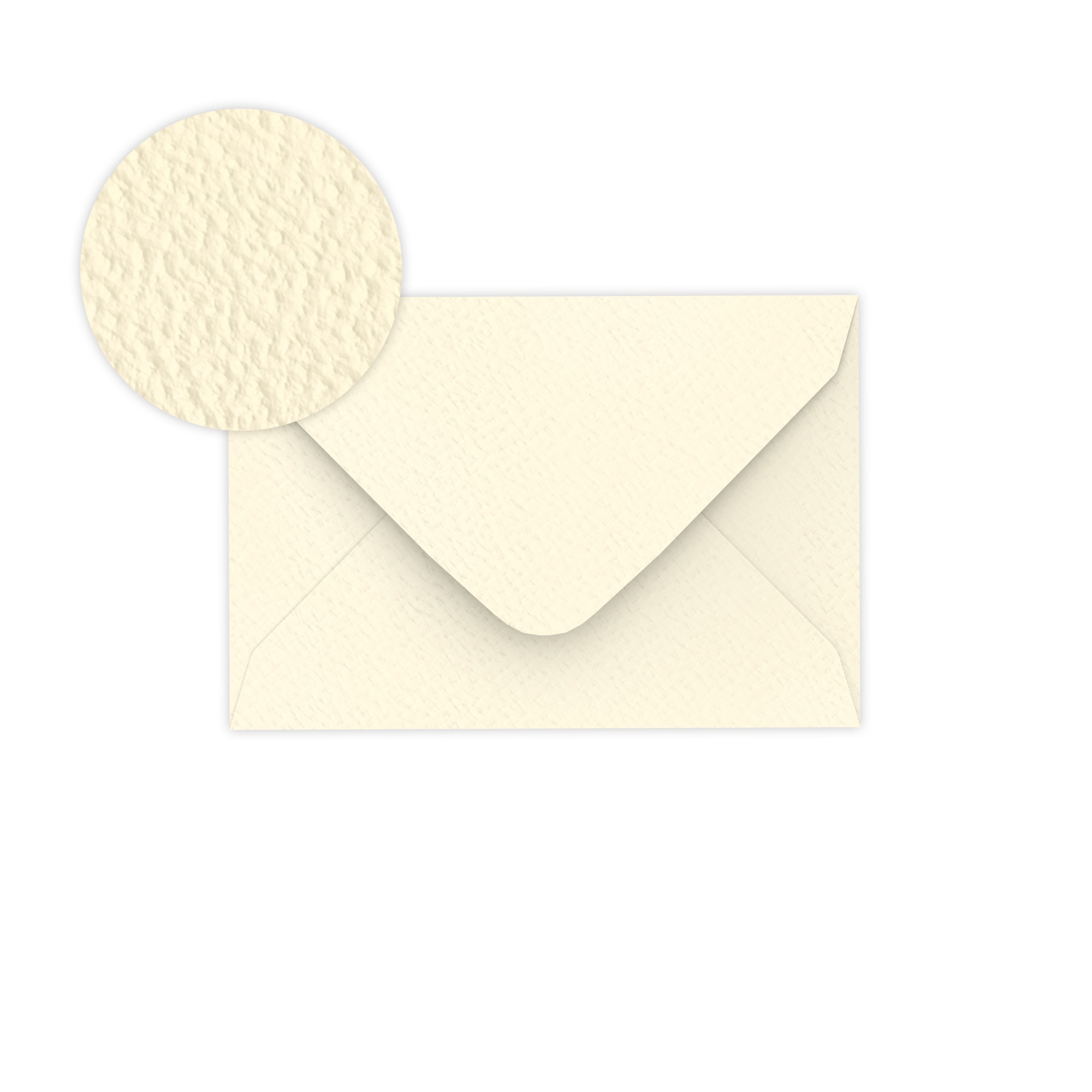 Ivory hammer envelope 62x94 mm