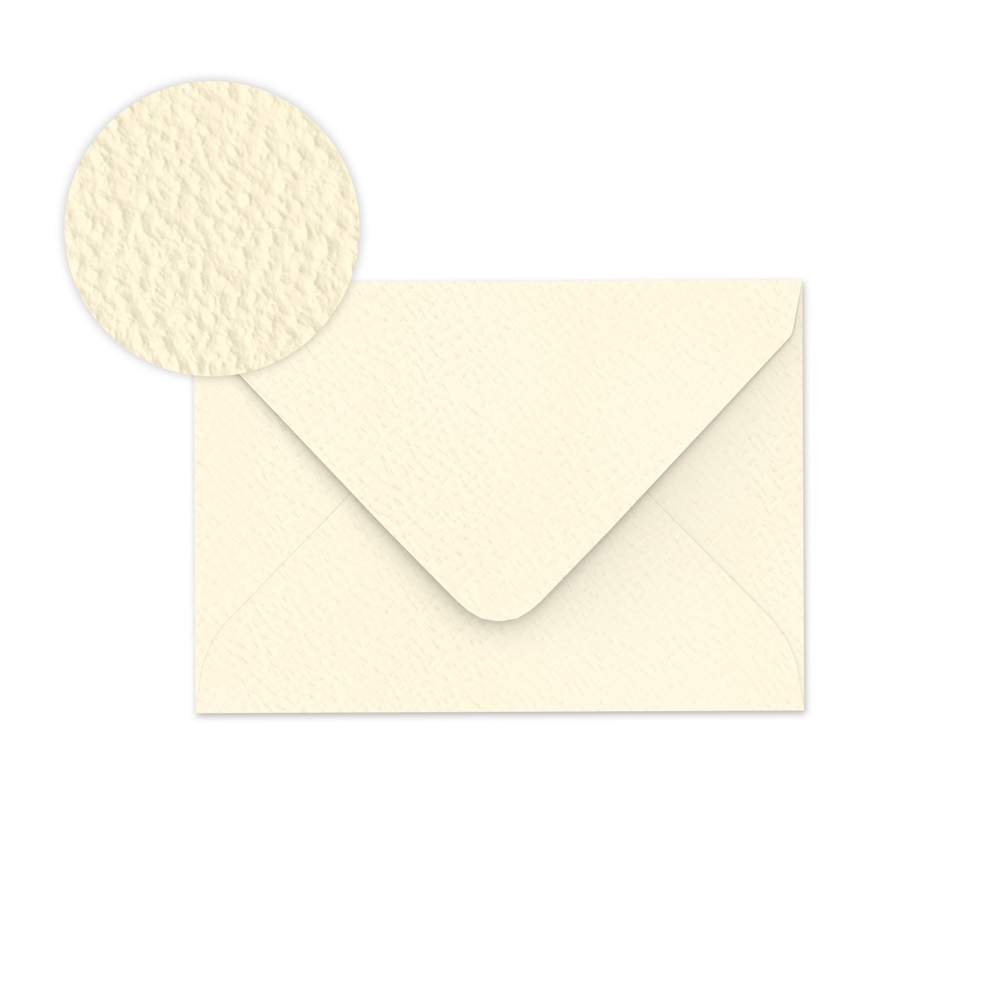 Ivory hammer envelope 82x113 mm