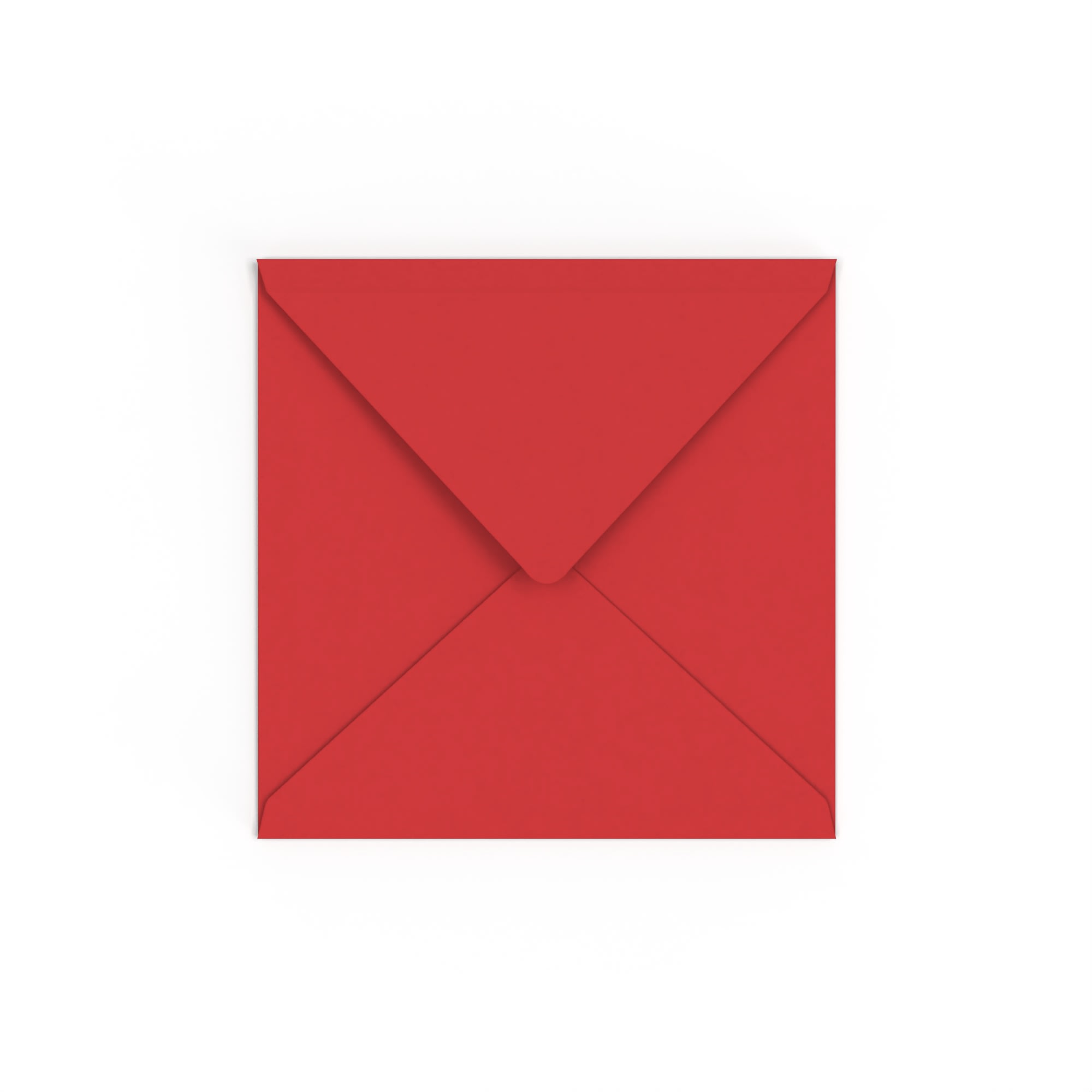 Cherry red envelope 155x155 mm