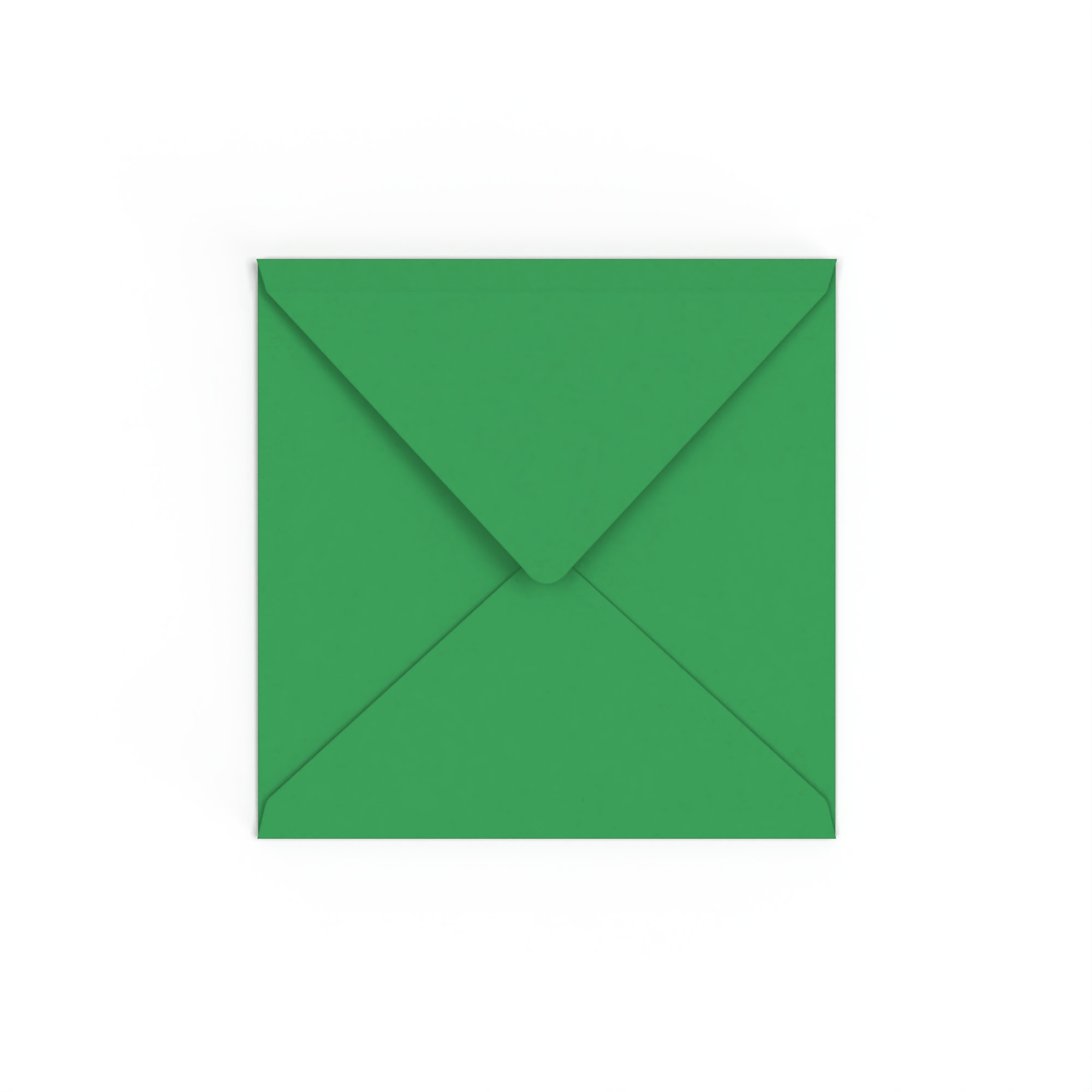 Kelly green envelope 155x155 mm