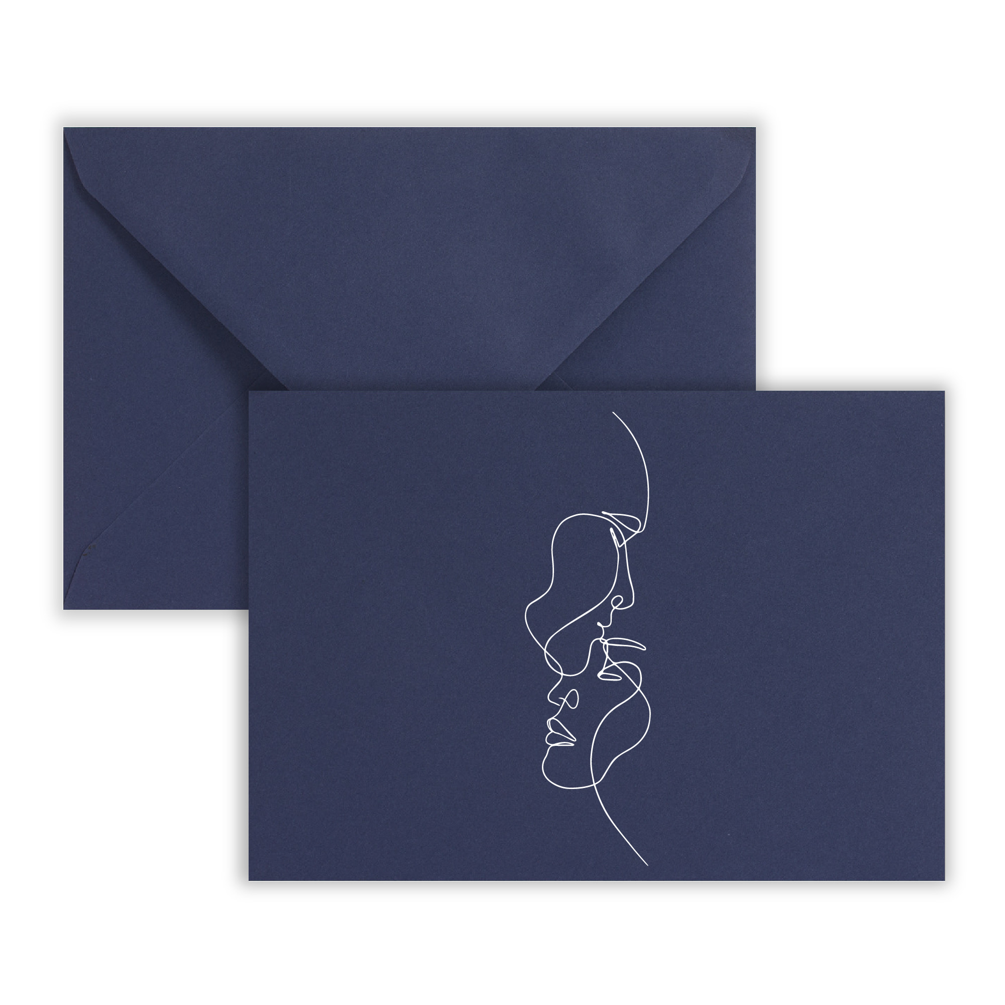 Dark blue wedding envelope - Love 162x229 mm (C5)