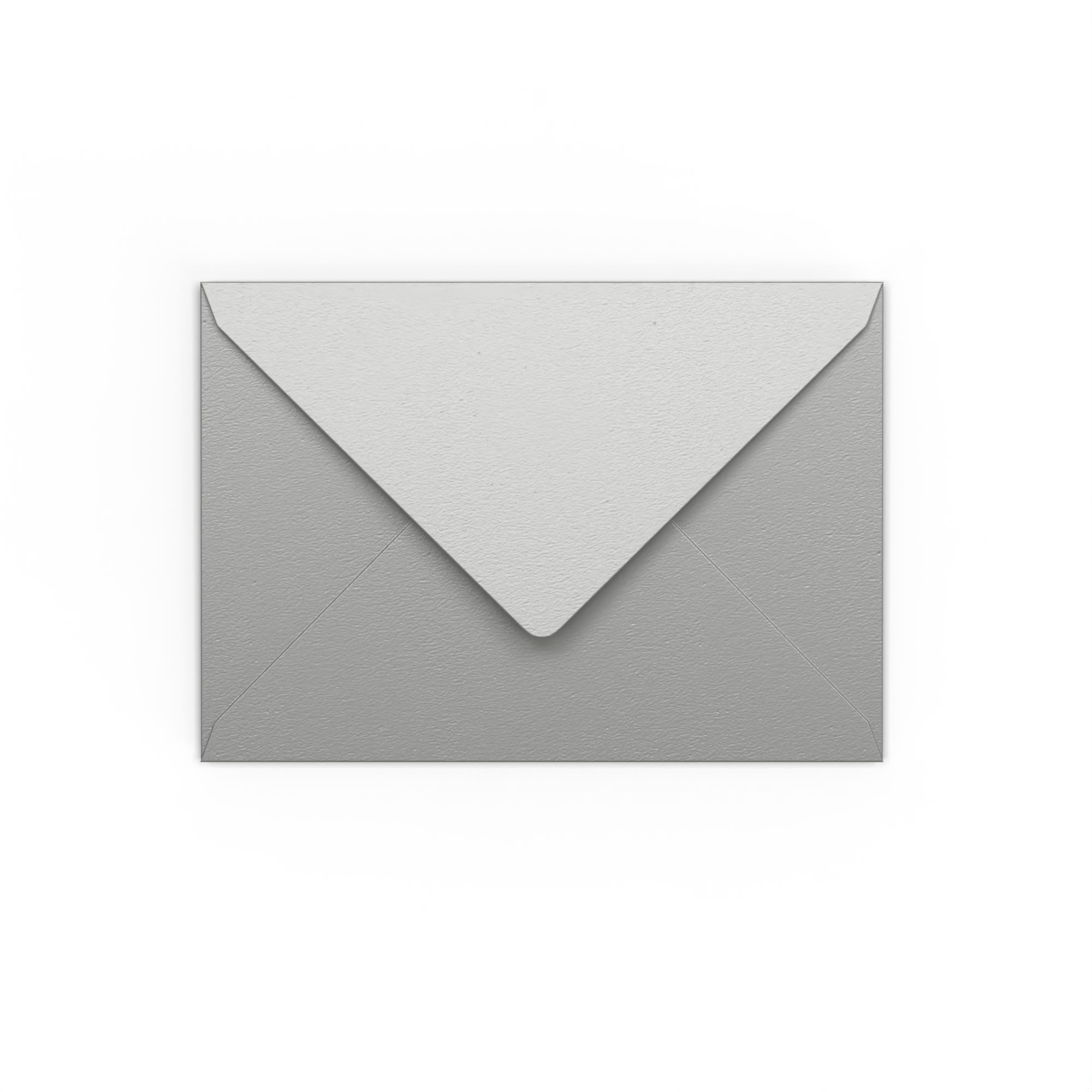 114x162mm Silver 120gsm Gummed V Flap Wallet Envelopes