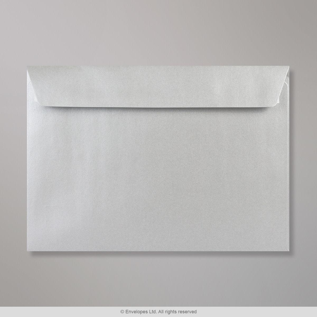 162x229mm C5 Silver 120gsm Peel And Seal Wallet Envelopes