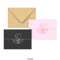 Enveloppes pour la Saint-Valentin ”Partager l'amour”