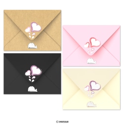 Envelope do Dia dos Namorados Baleia Cupido