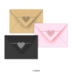 Enveloppes pour la Saint-Valentin ”Battements de cœur”