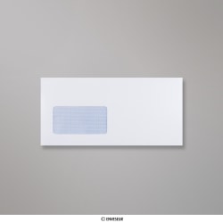Envelope branco com janela 114x235 mm