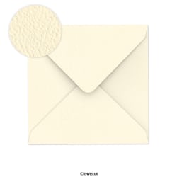Ivory hammer envelope 130x130 mm