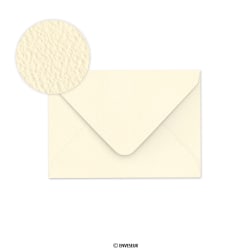 Ivoorwitte envelop, hamerslag 82x113 mm (C7)