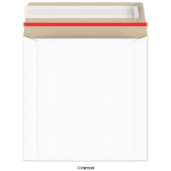 170x170 mm Biela celokartónová obálka