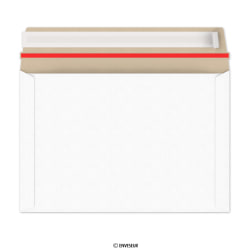 Enveloppe blanche tout en carton 162x229 mm (C5)