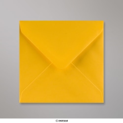 Enveloppe jaune doré 130x130 mm