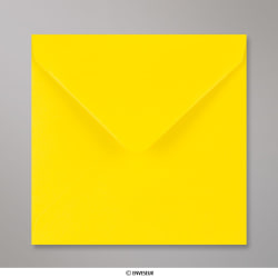 Enveloppe jaune jonquille 140x140 mm