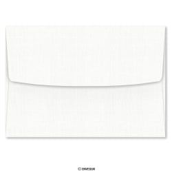 160x230mm Busta per partecipazioni bianca con finitura simil lino