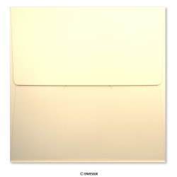 Champagne perleťová obálka na oznámenia 175x175mm