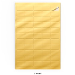 Rechteckiges Klebeetikett Gold 36x22 mm
