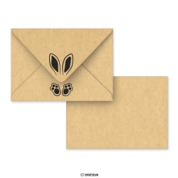 Busta di Pasqua Coniglietto di Pasqua kraft 114x162 mm (C6)