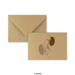 Enveloppe de mariage kraft ”Amour” 114x162 mm (C6)