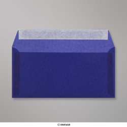 Enveloppe transparente bleue foncée 110x220 mm (DL)