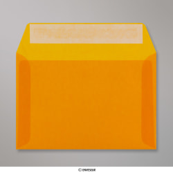 Envelope laranja translúcido 114x162 mm (C6)