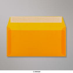 Transparent Orangefarbener Briefumschlag 110x220 mm (DL)
