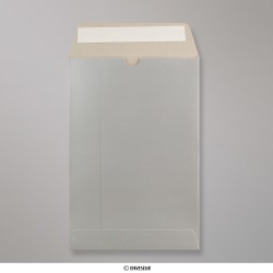 Sobre plateado de cartón 235x162 mm