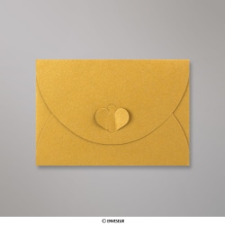 114x162 mm (C6) Busta con Chiusura a Farfalla Oro