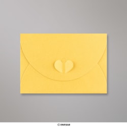 Enveloppe papillon jaune dorée 114x162 mm (C6)